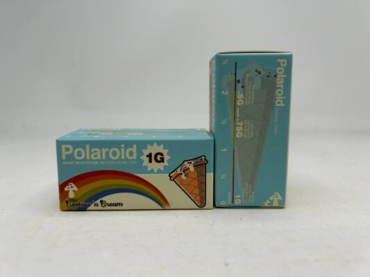 polaroid magic mushroom infused cone tip
