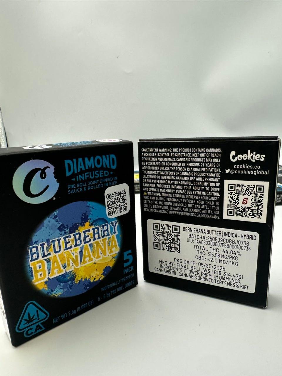 Cookies diamond infused pre rolls