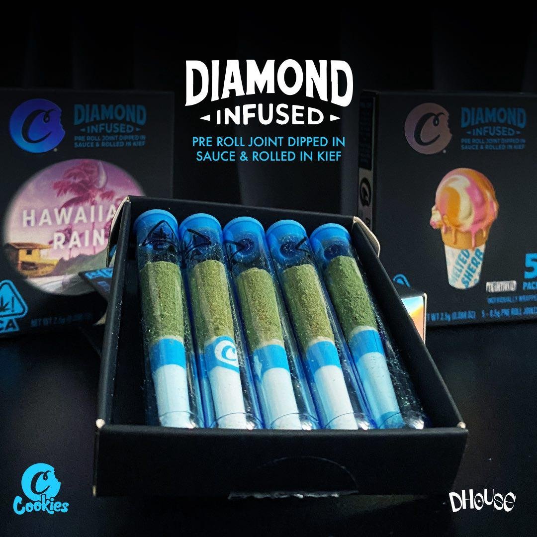 Cookies diamond infused pre rolls