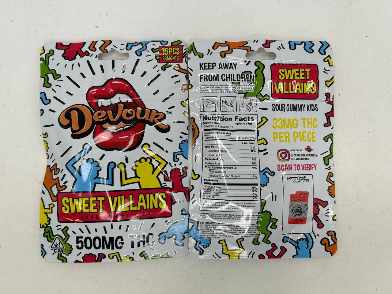 Devour Sweet Villains 500mg THC